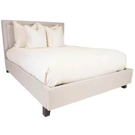 Queen Upholstered Bed with Footboard Storage